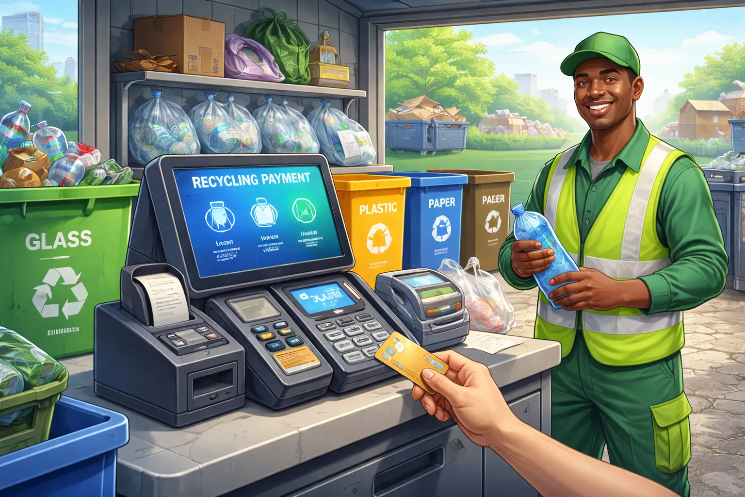 POS for Recycling Stations